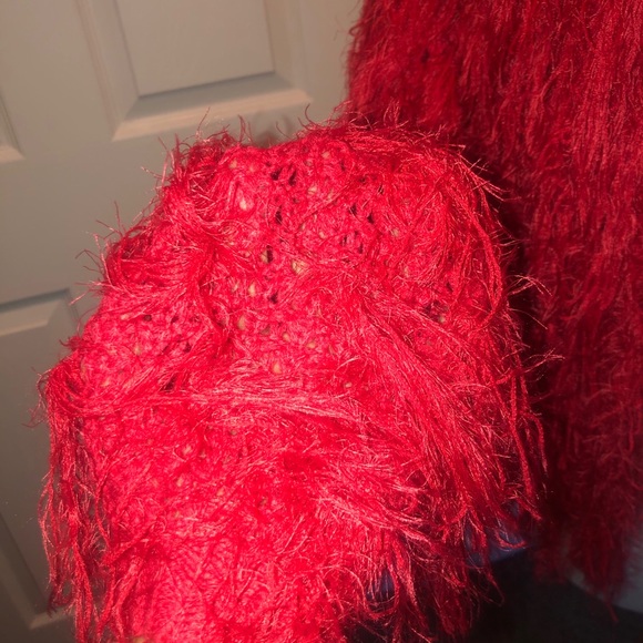 Beautiful  red chic sweater! Worn only once! - Picture 2 of 7